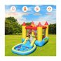 Inflatable Water Slide and Bounce House and Jumping Castle and Splash Pool for Kids with Blower