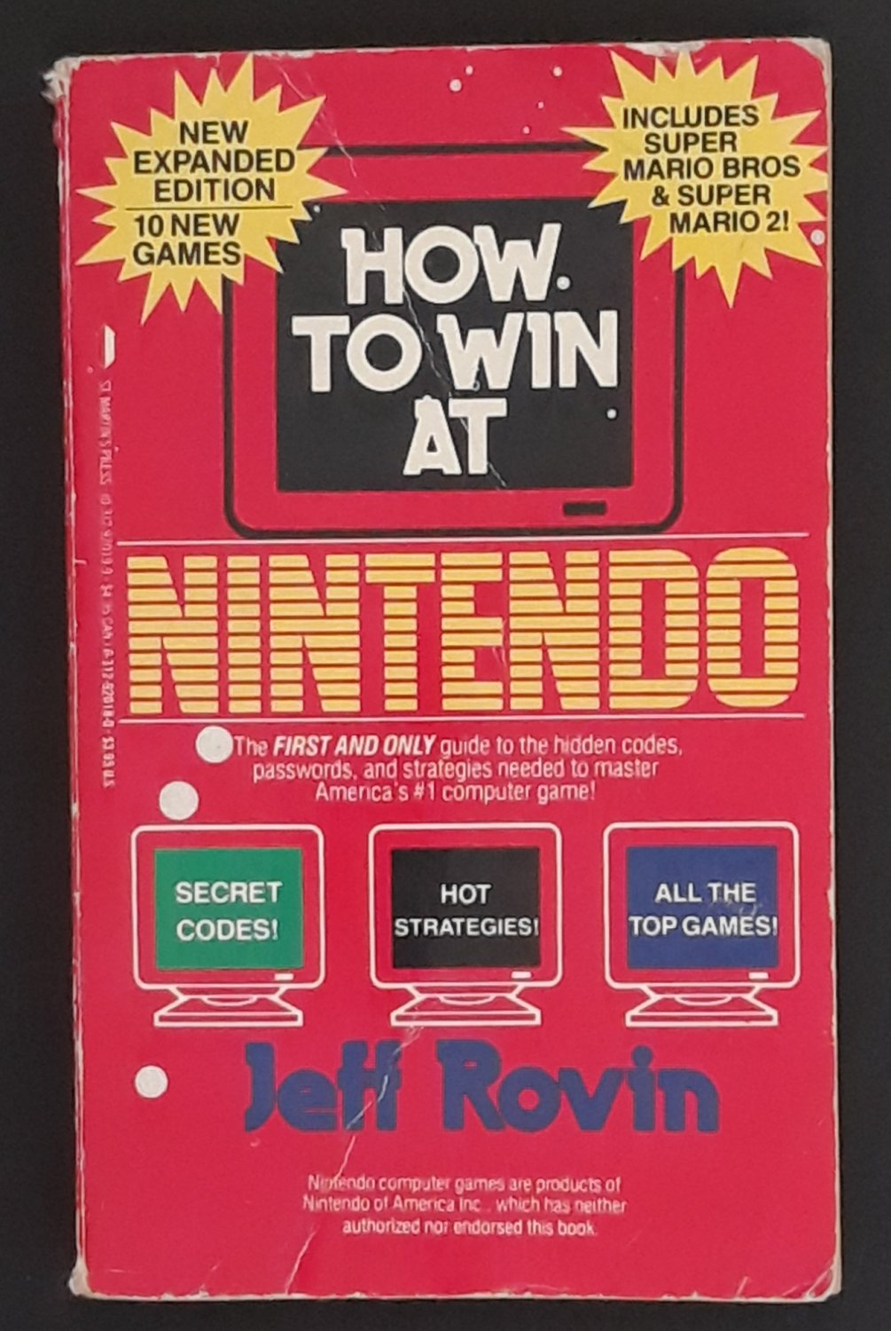 Vintage Paperback Book 'How to Win at Nintendo Games'