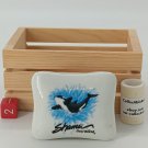 Vintage 1990 Shamu Sea World Orca Killer Whale Souvenir Ceramic Jewelry Box RARE