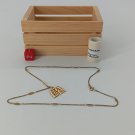 Jewelry Necklace 14k Gold Live Laugh Love Charm w Chain 5.2 grams Stamped