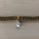 Handmade Jewelry Chainmail Necklace Gold Color Rings w Gem