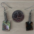 Jewelry Chainmail Full Persian Weave Silver Rings Abalone Loop Hooks Handmade