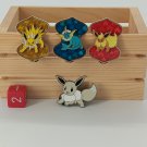 Pokemon Trading Card Game 4 Pin Set Eevee Jolteon Flareon Vaporeon