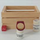 Jewelry Red & Yellow Flat Top Ring Resin or Acrylic Size 10 Unisex Mens Womens