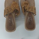 Pair of Mudd Thong Sandals Braided Rope Cord - Women's Size US 7 Excellent