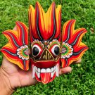 Wooden Hand Carved Traditional Mask | Sri Lankan Dancing Vibrant Colorful Wall Décor