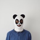 Panda bear hat black and white Custom ski mask Eyes balaclava Friendship gift long distance