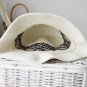 Crochet bucket hat women men crown embroidery Custom knit beige fisherman hat
