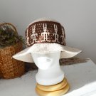 Crochet bad bunny bucket hat for men and women. Custom fisherman hat beige knit