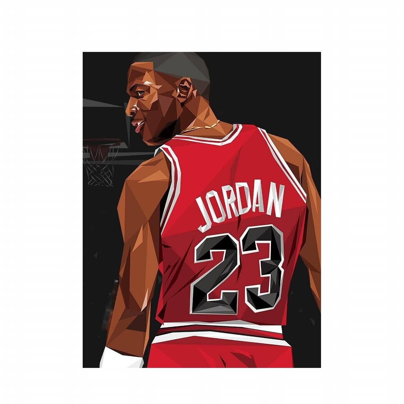 Michael Jordan Chicago Bulls Basketball Wall Art Canvas Poster Home
