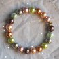 Spring Fling Blue, Green, Peach, Lavender Stretch Bracelet Set of 3