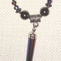 Rainbow Point Electroplated Hemalyke and Hematite Necklace