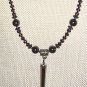 Rainbow Point Electroplated Hemalyke and Hematite Necklace