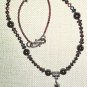 Rainbow Point Electroplated Hemalyke and Hematite Necklace