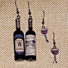 Mixed Wine Bottle Earrings with Wine Glass Earrings #1