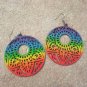 Rainbow Wood Earrings