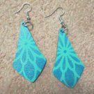 Metallic Blue Blossom Earring