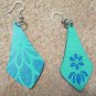 Metallic Blue Blossom Earring