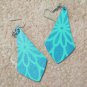 Metallic Blue Blossom Earring