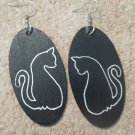 Shadow Cat Earrings