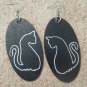 Shadow Cat Earrings