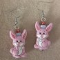 Pink Bunny Earrings