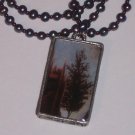Dawning Sky - Gray Freshwater Pearls and Glass Seedbeads w Pendant
