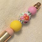 Beaded Pen -  Spring Flowers