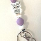 Lanyard for Keys or Badges - White Owl