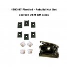 1993-97 Firebird Headlight Assembly rebuild 10 piece Nut Set
