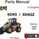 Caterpillar Cat 924G and 924GZ Wheel Loader Parts Manual