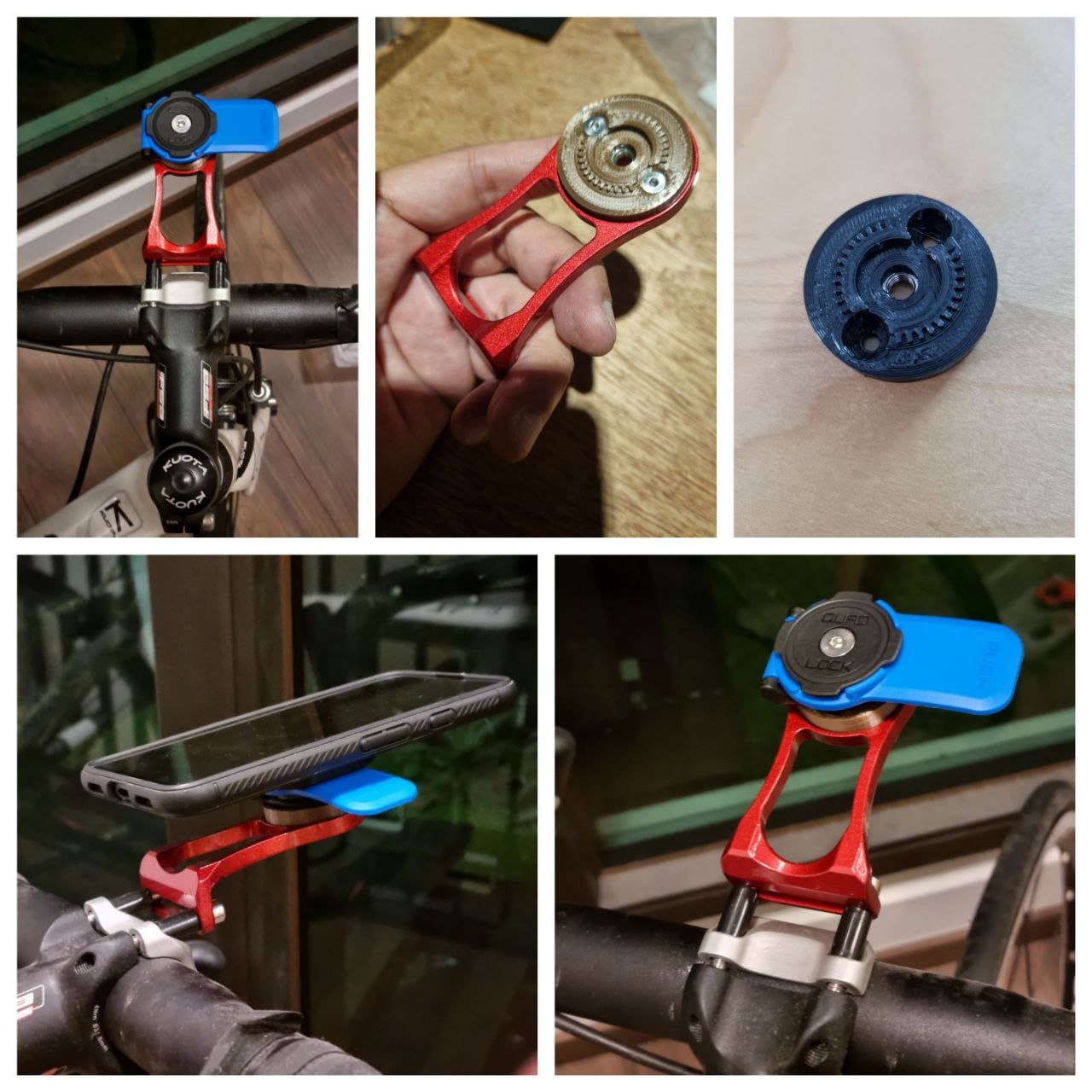 Quadlock insert adapter for Garmin mounts.