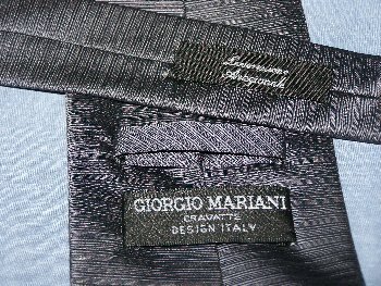 Giorgio Mariani Cravatte Tie Necktie Solid Gray C130