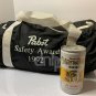 PABST Duffle Bag Olympia Brewery Employee Safety Award 1990's Black White USA