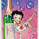 BETTY BOOP Champagne Bubbly Card Paper Moon 1982 Vintage SPK01
