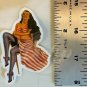 PIN UP GIRLS Candy Striper Dress Sticker (1) Made USA