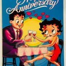 BETTY BOOP Happy Anniversary Legs Under Table Card Paper Moon 1984 SPK11