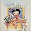 BETTY BOOP Ice Cream Parlor Postcard USA Postmarked 1990s Vintage SPK23