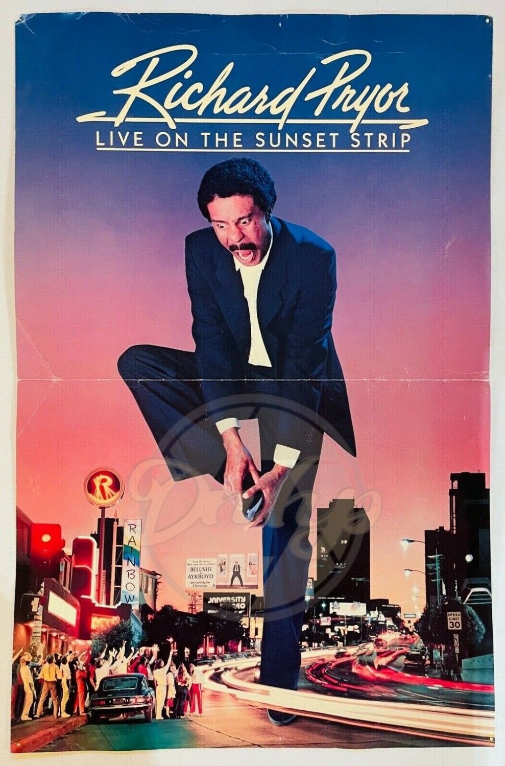 RICHARD PRYOR Live Sunset Strip 15x23 Fold Out Promo Poster 1981 USA Vintage