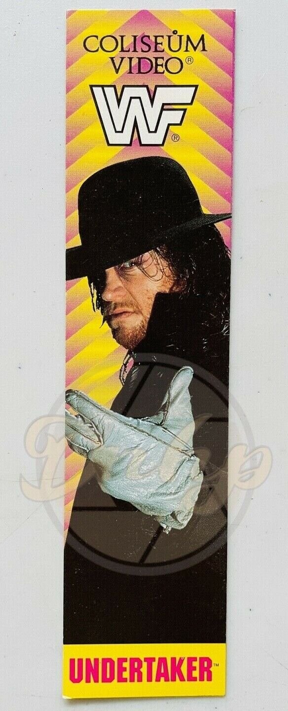 UNDERTAKER WWF Bookmark Always Hits The Mark Coliseum Video Vintage 1993 USA