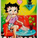 BETTY BOOP Having A Bawl Card Paper Moon 1984 Vintage SPK16