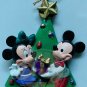BAMBI THUMPER MICKEY MINNIE Disney Holiday Ornament Set (2) Vintage