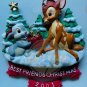 BAMBI THUMPER MICKEY MINNIE Disney Holiday Ornament Set (2) Vintage