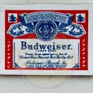 BUDWEISER Lager Beer Magnet Note Holder Made USA 1980s Vintage