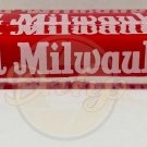 OLD MILWAUKEE Plastic Four Side Beer Tap Red White Made USA