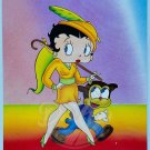 BETTY BOOP Style Card Piece Of The Rainbow 1980s Vintage SPK43