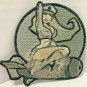 Shark Warhead Pinup Dragon PATCHES (3) Hook And Loop Army Green 3 Inches