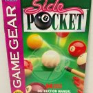 SIDE POCKET Sega Game Gear Data East Instruction Manual 1994 Made Japan Vintage