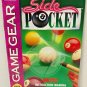SIDE POCKET Sega Game Gear Data East Instruction Manual 1994 Made Japan Vintage