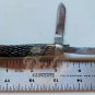 SCHRADE 855 STOCKMAN Three Blade Manual Pocket Knife Brass Liners USA